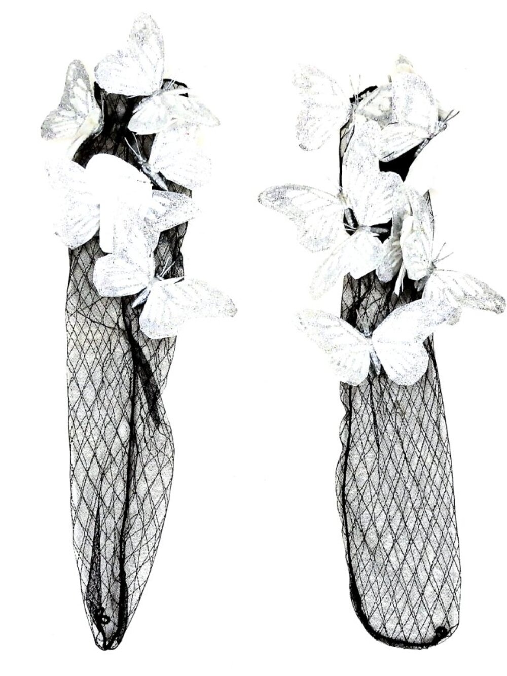 GASOLINE GLAMOUR WHITE BUTTERFLY SOCKS 🦋 ✨ 🧦